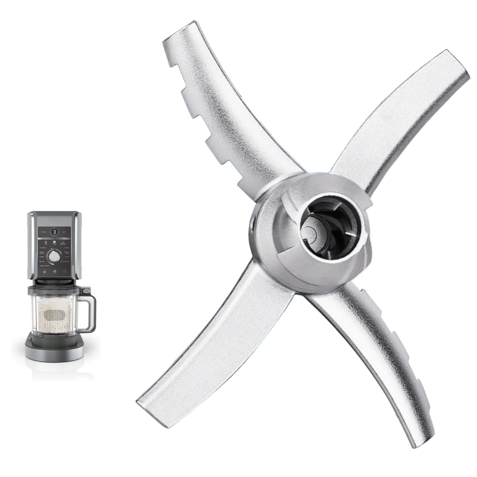 Accessoires pour machine à glace Ninja, lames de rechange pour machine à crème glacée Ninja Creami NC501 Série, pièces de rechange pour lame Ninja Creami NC501 Série