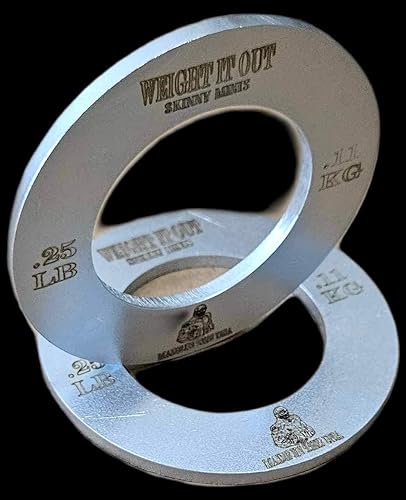 Miniatura 9 de Weight It Out - Juego de 8 platos olímpicos fraccionarios de acero sólido fabricados en Estados Unidos, placas de peso fraccionadas de 0.25 0.50 1