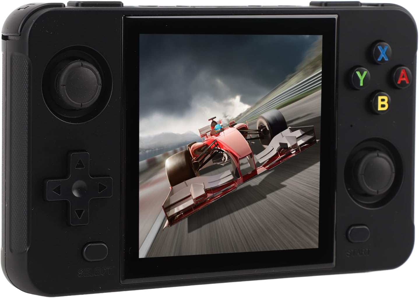 Portable Game Player Double Storage Card 4 Inch IPS Screen 16G 64G Memory Card HD TV Output for Handheld Video Games Player (Black)
