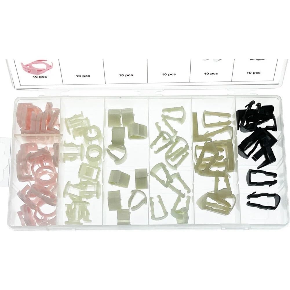 Kit 70 Clip Per Linea Carburante Auto In Nylon | Compatibili Con Ford E GM | 3/8 E 5/16 Pollici - Foto 8