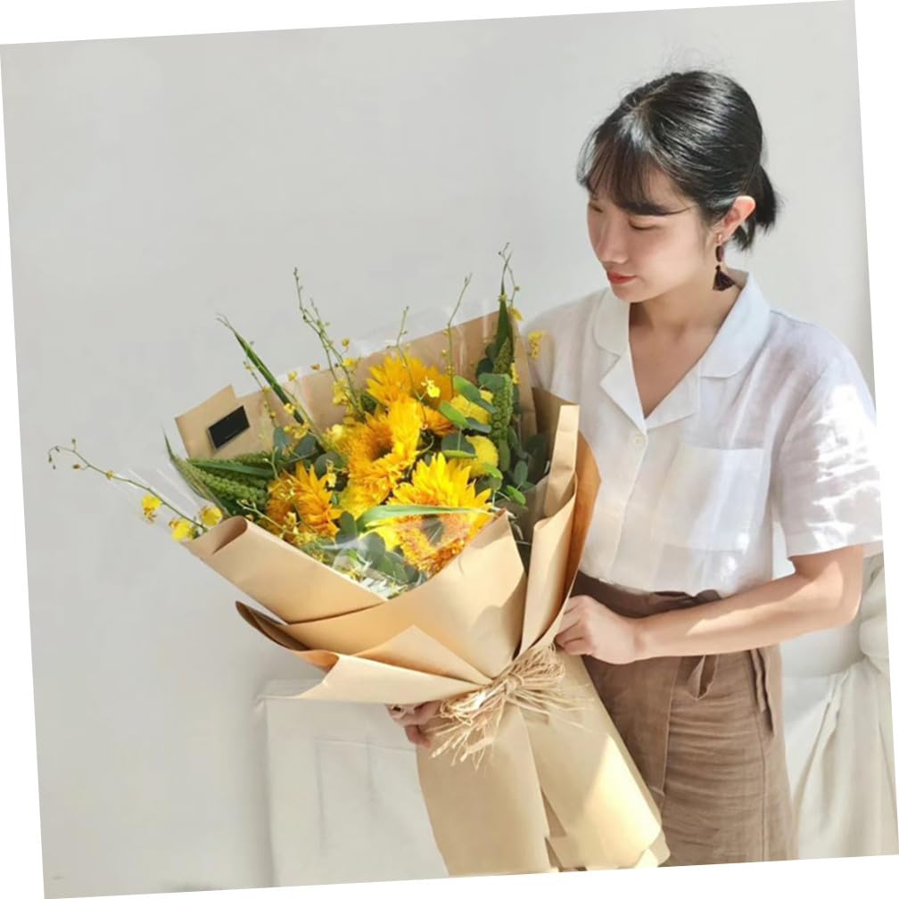 FRCOLOR Geschenkpapier Für Blumenverpackungen Einfarbiges Kraftpapier Ideal Für DIY Blumensträuße Und Kreative Bastelprojekte