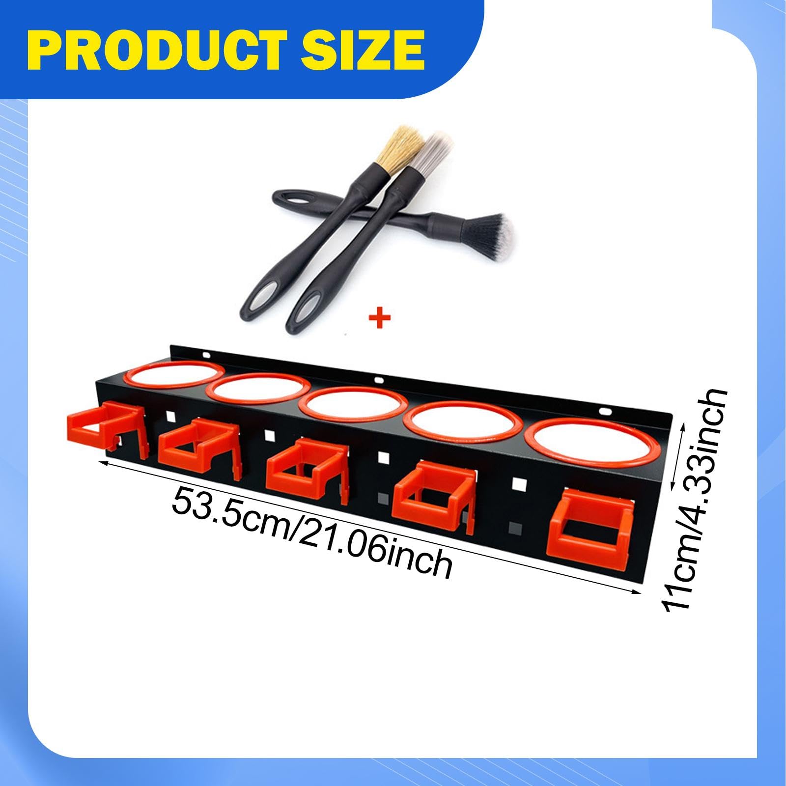 predolo Organizador de Pared para Botellas de Spray, Accesorios de Belleza para El Coche, con Ganchos. Organizador de Herramientas de Lavado de Coches Resiste