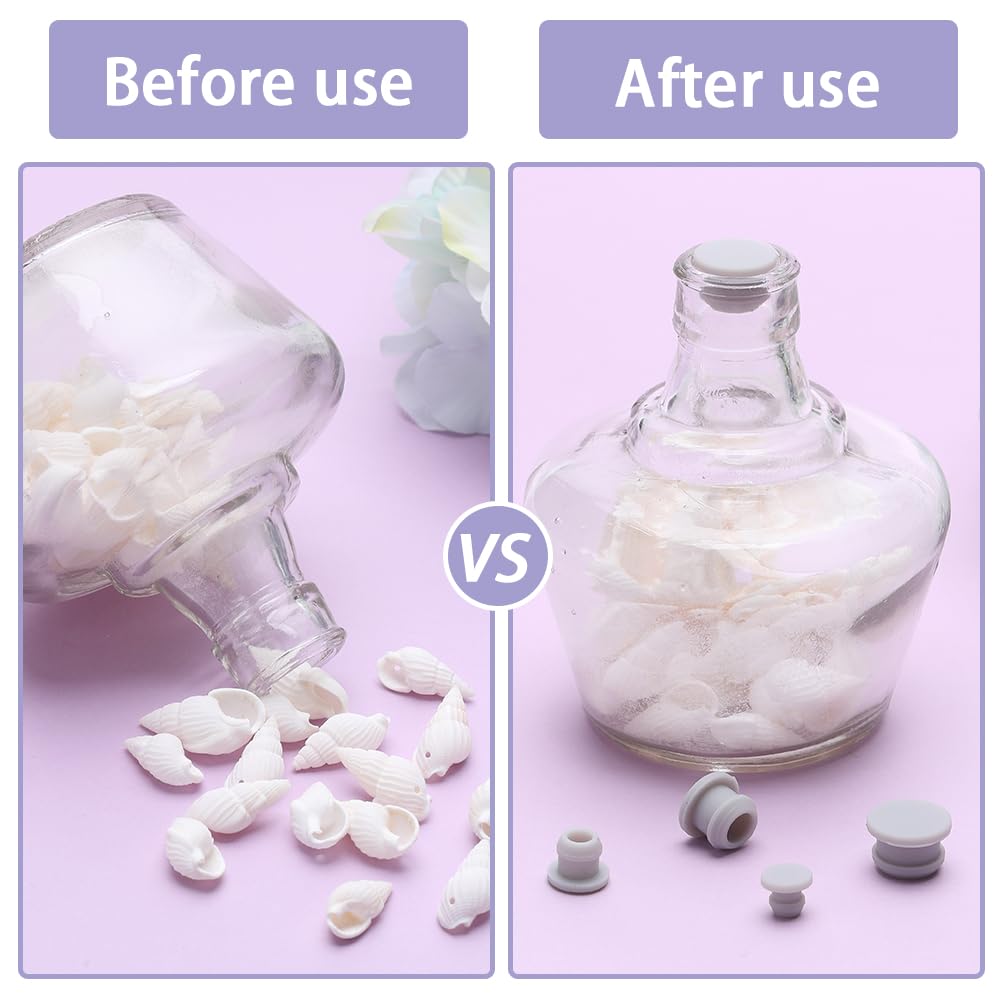 GORGECRAFT 25PCS Bouchon De Salière Et Poivrière 12.5mm En Plastique Transparent - Remplacement Réutilisable à Extrémité Ronde Pour Pots, Bouteilles Et Tuyaux