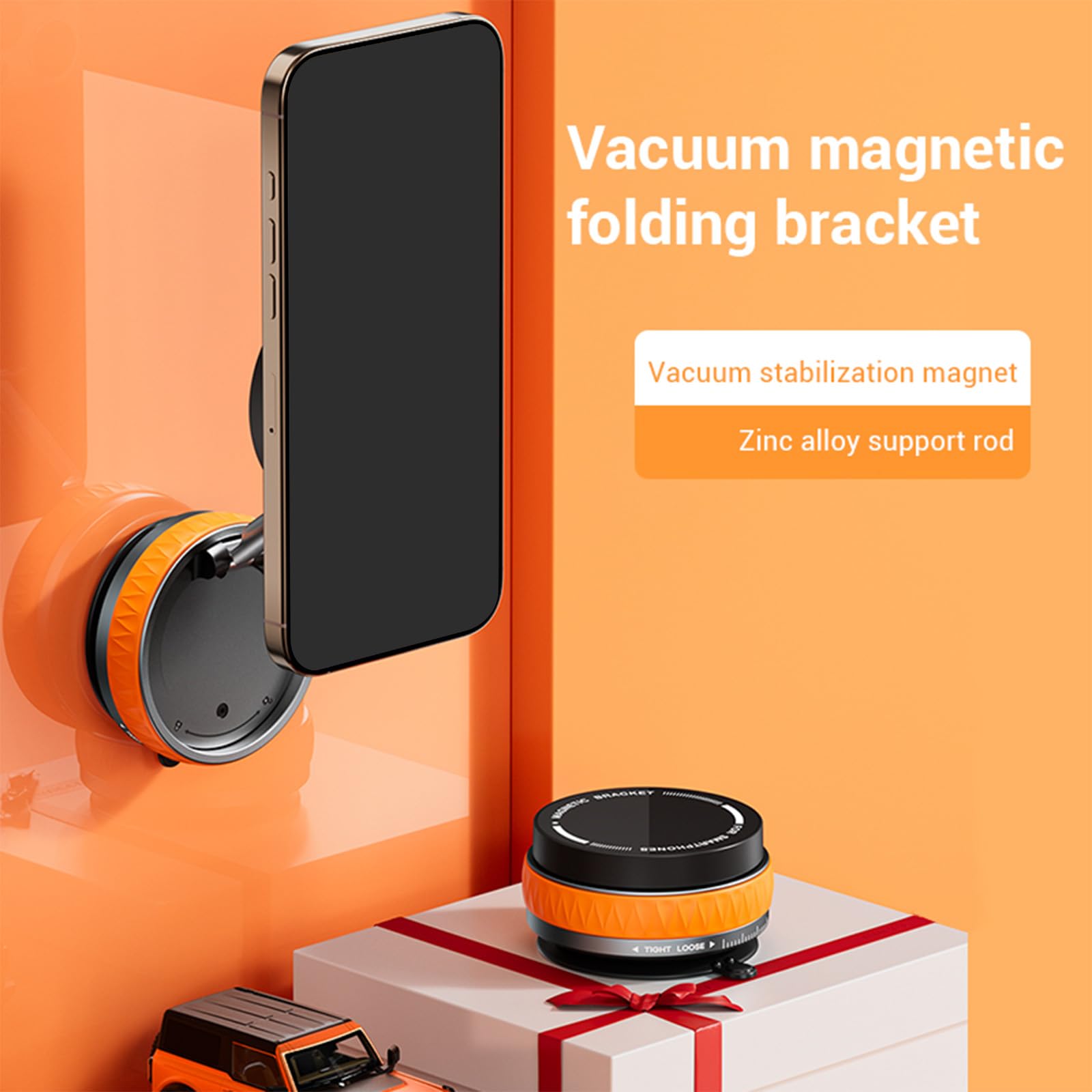 Supporto magnetico per smartphone con rotazione di 360 gradi per navigazione, videochiamate
