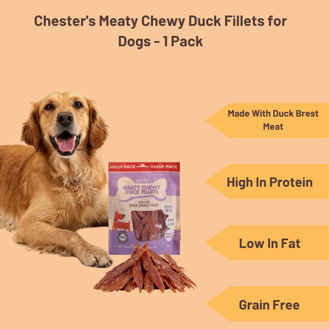 ark future Chester's Meaty Chewy Duck Fillets for Dogs - 1 Pack - Image 2