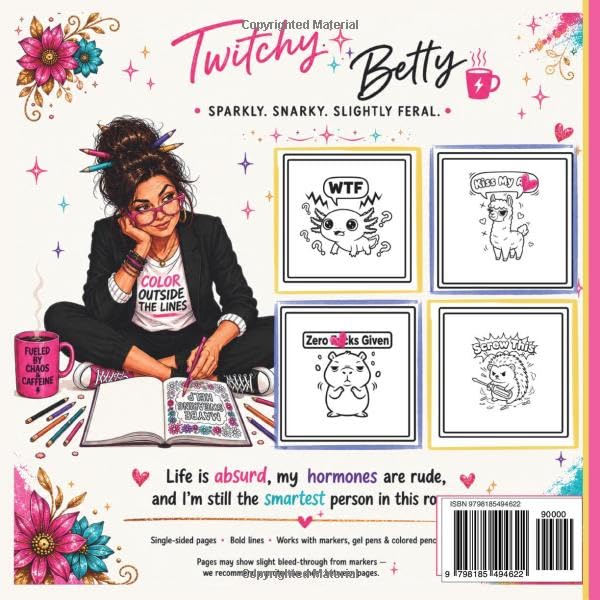 SWEARY LITTLE ANIMALS: Cute Animals with Bad Attitudes — A Funny Swear Word Coloring Book for Adults Who Need Stress-Relief and Relaxation image 3