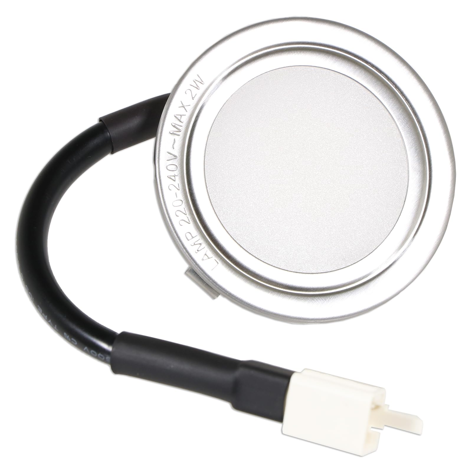 SPARES2GO LED-Licht für Candy CBG CCE CGM Dunstabzugshaube, Abluft-Lampe (Silber, 68 mm, G4)