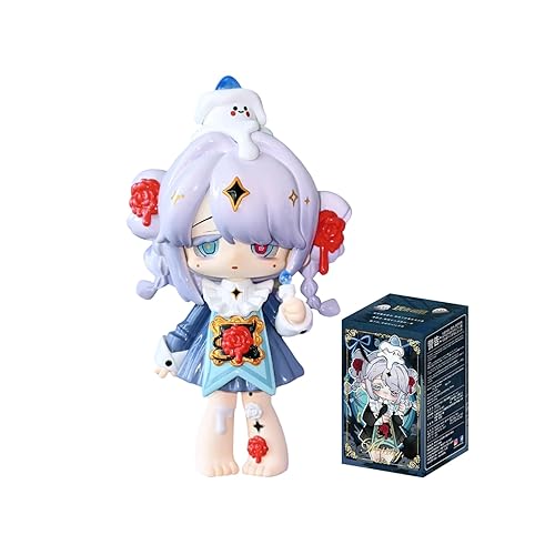 CALEMBOU Anime Blind Box Figure, Cute Crow Paradise Series Blind Box Chibi Figure for Desktop Ornament, Collectable PVC Toys for Birthday Gifts