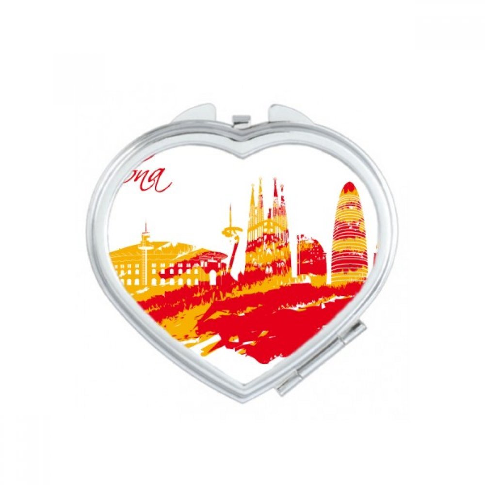 Miroir compact Barcelone, une idée cadeau mignonne et colorée pour les passionnés d'art