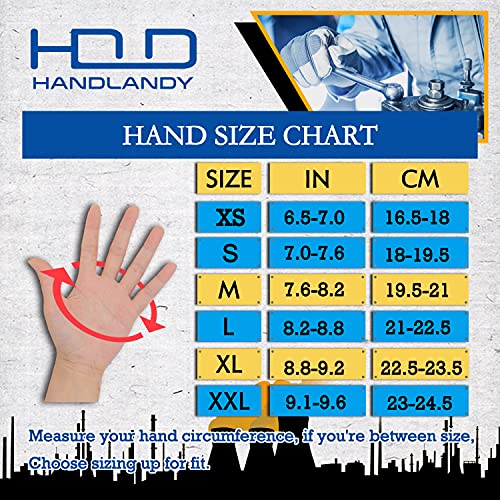 image for HANDLANDY Work Gloves Mens & Women, Utility Safety Mechanic Working Gl