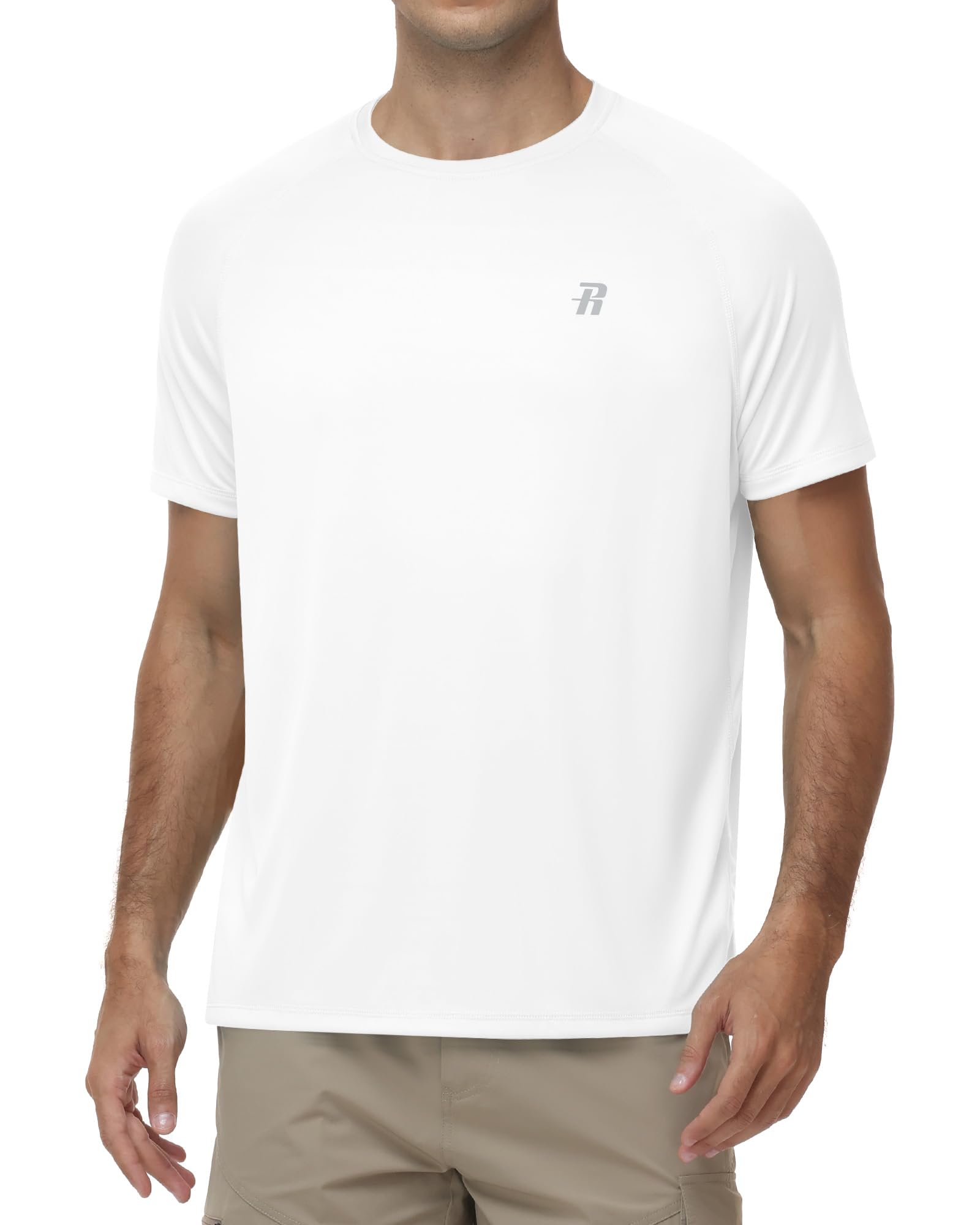 Runhit UV Shirt Herren Kurzarm, Schwimmshirt mit UPF 50+ Sonnenschutz, Schnelltrocknendes Rashguard Atmungsaktives Badeshirt für Wassersport, Surfen und Outdoor