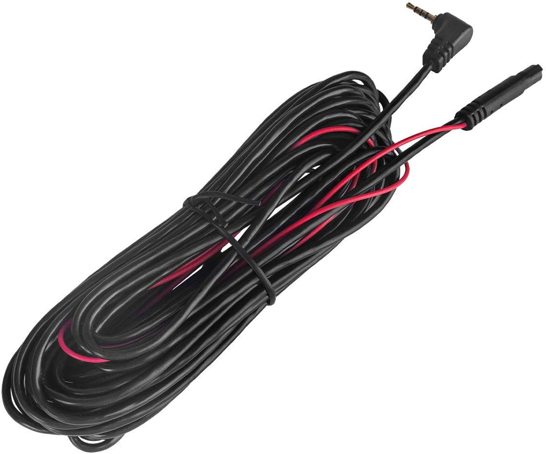 Dash Cams Rear View Backup Camera Extension Cable, 4 Pin 49 Ft/ 15M Dash Recorder Cord Car Dash Camera Rear View Camera Cord Wires