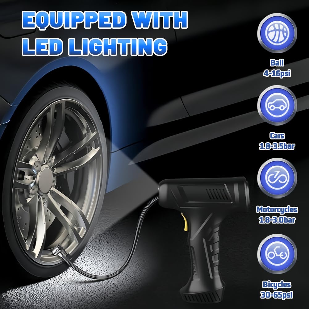 150PSI Cordless Air Compressor Tire Inflator For Car Motorcycle - View #9