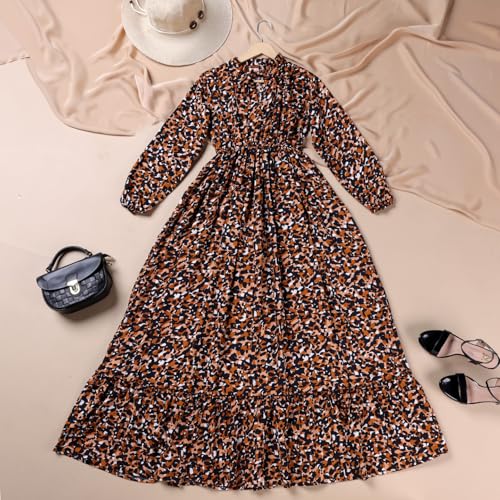 Kzully Women's Rayon A-Line Maxi Dress (Ts-8001-Tiger-Black-Xxl_Tiger-Black