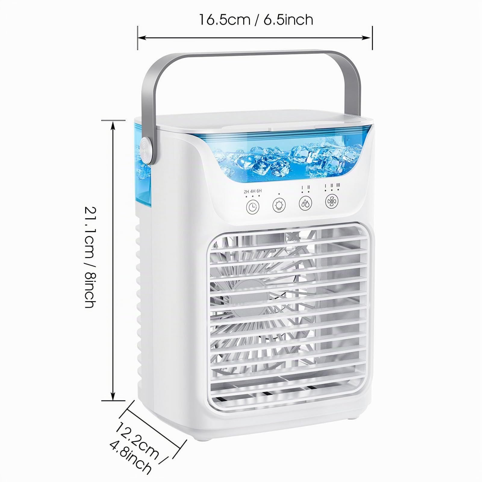 Yosoo Health Gear Ventilatore per Condizionatore Raffreddatore d'aria Portatile Alimentato Tramite USB Mini Dispositivo di Raffreddamento Evaporativo in ABS con Serbatoio dell'acqua da 700 Ml 3