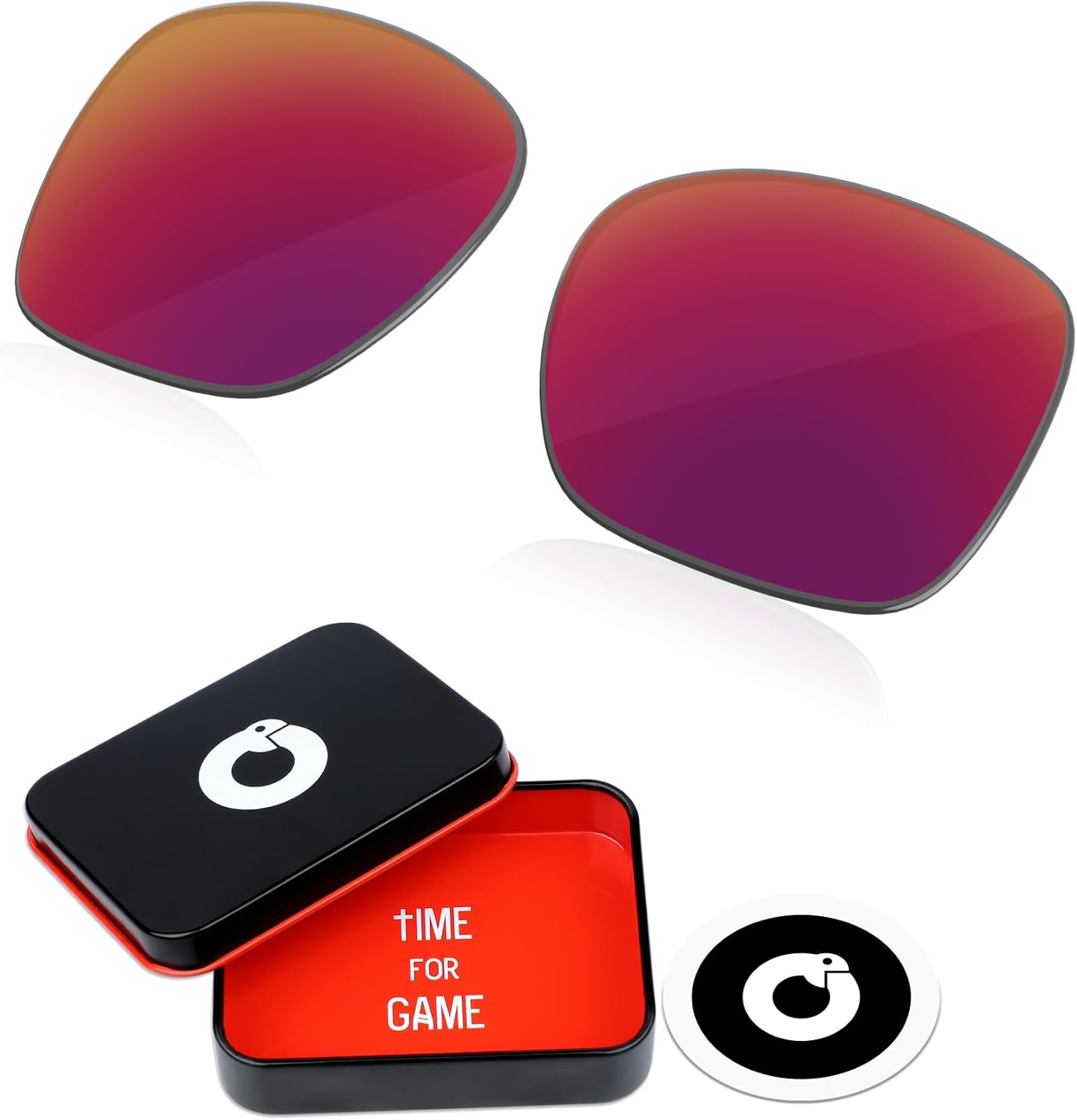 1.8MM Polycarbonate Replacement Lenses for Oakley TwoFace XL OO9350 58mm Sunglass - Midnight Sun