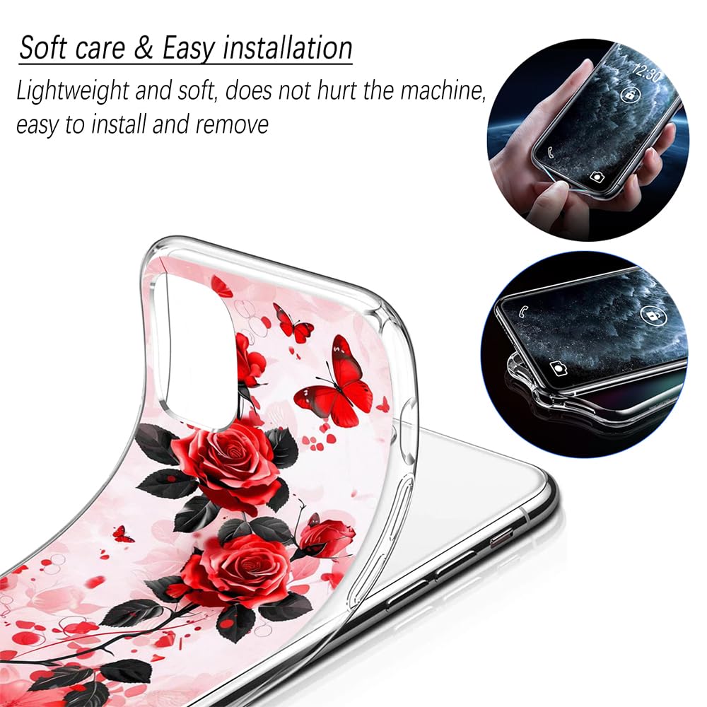 Cover Per HUAWEI Nova 5T – Custodia Trasparente Con Stampa Farfalla Blu – TPU Morbido Antiurto E Antigraffio, Sottile - 2