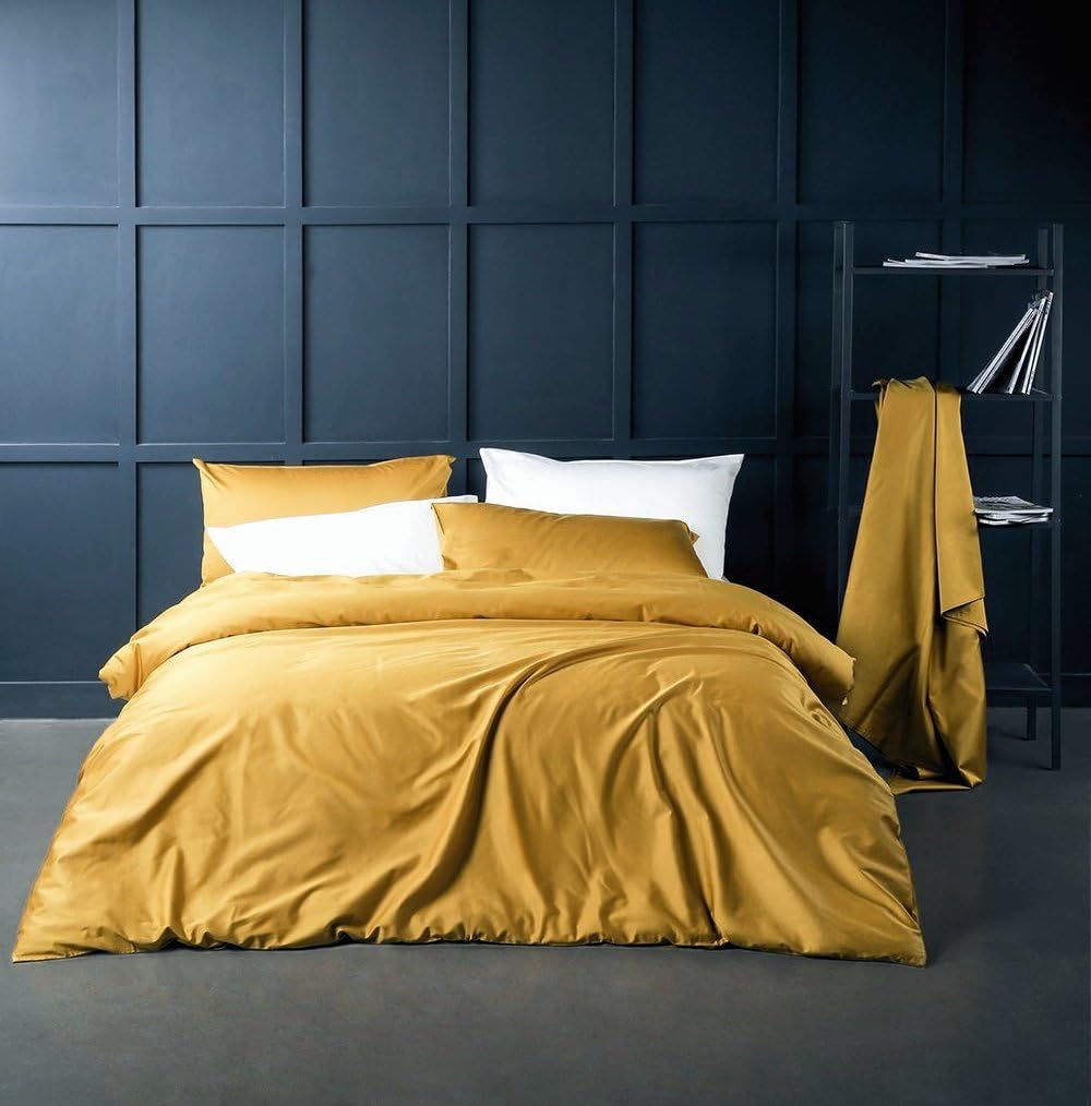 Solid Color Egyptian Cotton Duvet Cover Luxury Bedding Set