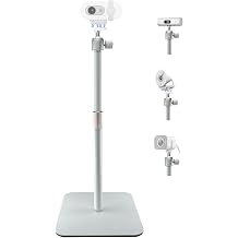 White Webcam Magnetic Stand Holder for Logitech Brio 100, Brio 300,Brio 500,C270,C310,StreamCam and OBSBOT insta360 white webcams