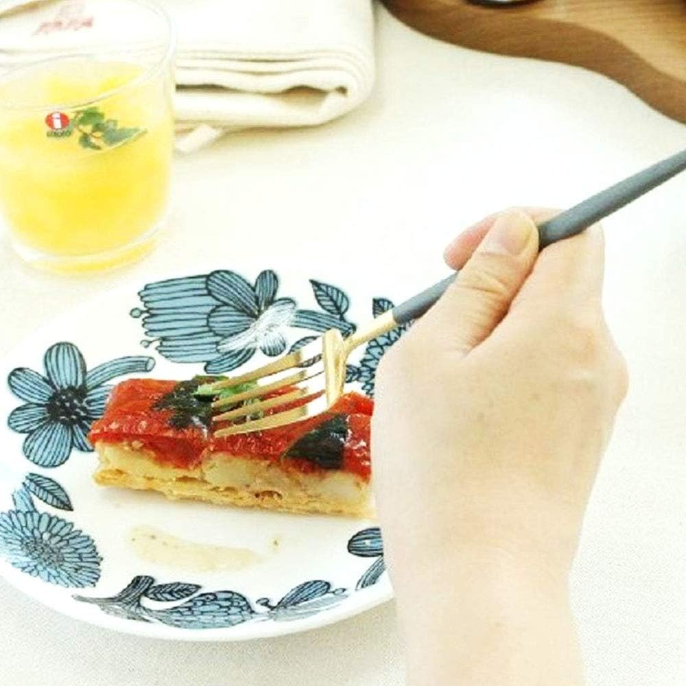 Kuchipole Single Item Dessert Fork GOA Gray x Gold GO.07 GRGB