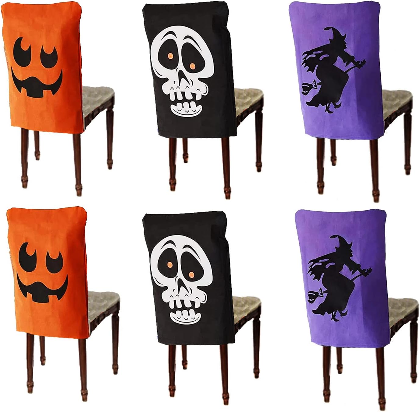 AKH® Halloween Chair Covers Pack of 06 64 x 50 cm Large Size