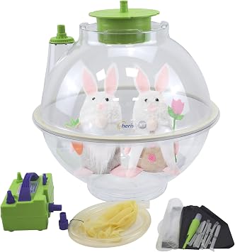 New 17" Balloon Stuffer Gift Wrap Kit with Air Pump Machine, 5 Balloons