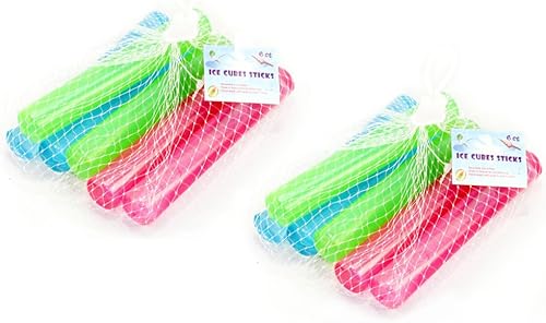 Miniatura 1 de ODS Palillos reutilizables del cubo de hielo barras de enfriamiento de la botella de agua congelable (12)