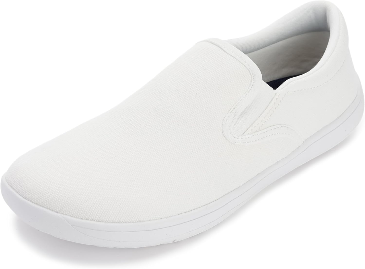 WHITIN Men's Wide Slip on Barefoot Shoes | Minimalist Sneakers | Elastic Collar