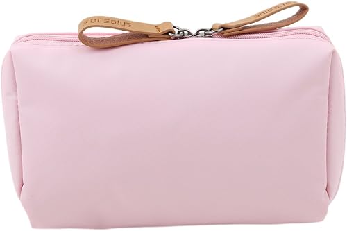 Bolsa de cosméticos de nailon impermeable multifuncional Bolsa de almacenamiento portátil de viaje, rosa, 5.92.363.54 pulgadas