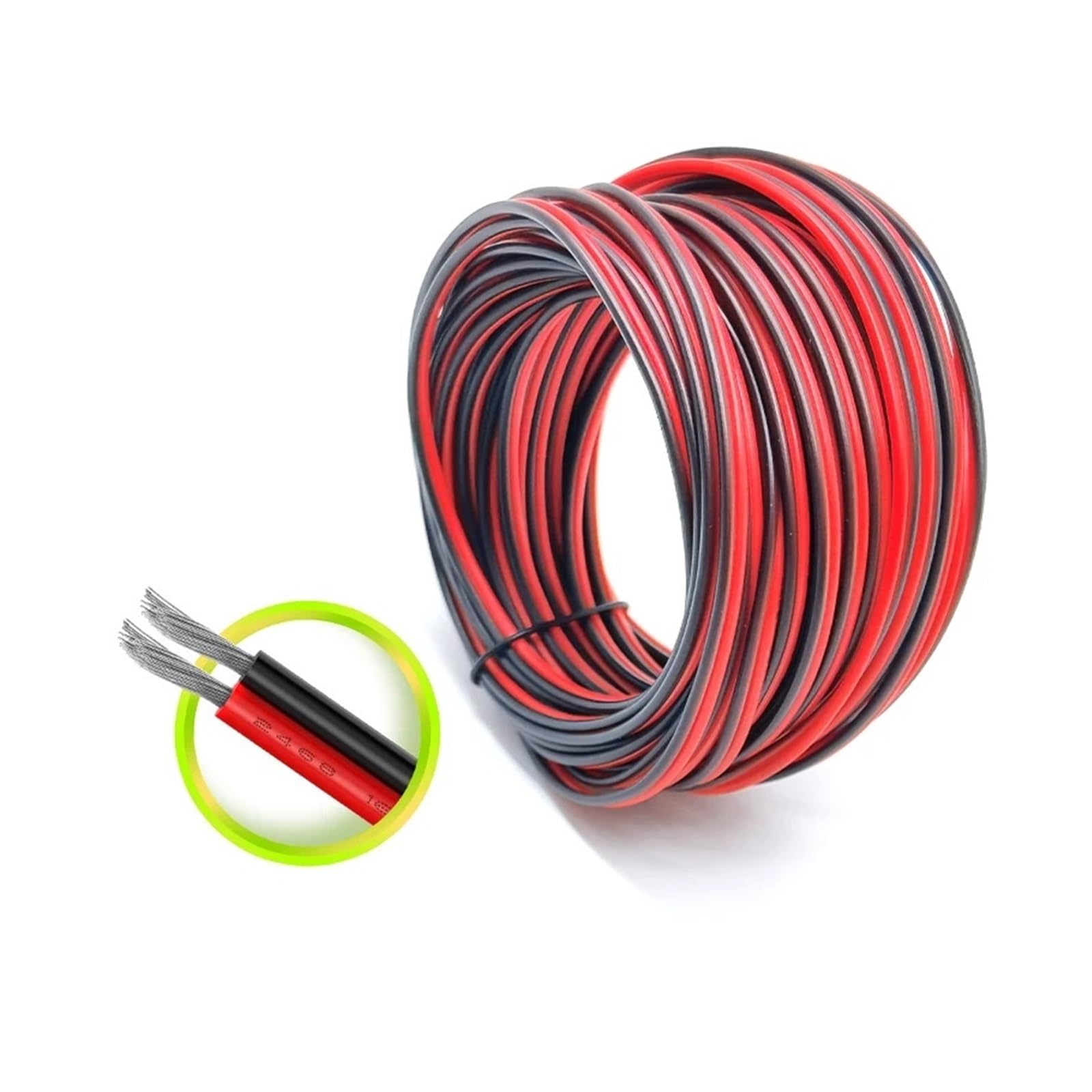 5/10/20 M 2-pinowy Kabel PVC 18AWG Miedziany Przewód Elektryczny Do Silnika Falownika Akumulatora Samochodowego