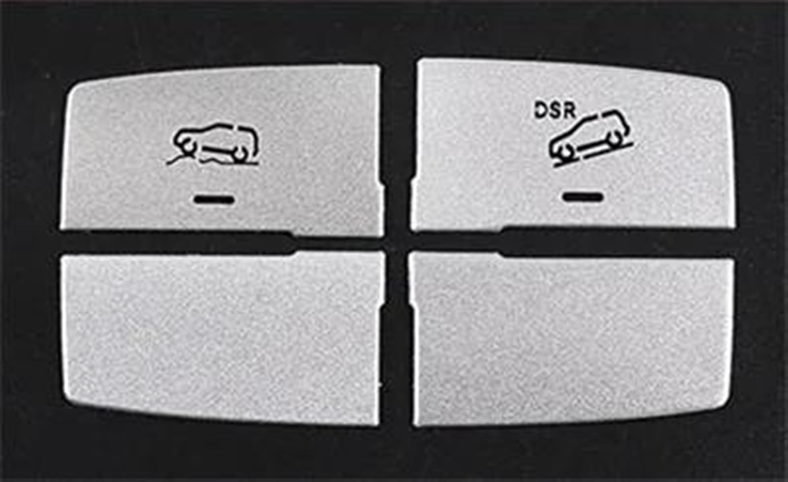 Yeskit F Silver Car Styling Control Multimedia Suspension System Buttons Switch Cover Stickers For Benz Ml Gl Gle Gls Class X166 W166(F Silver)