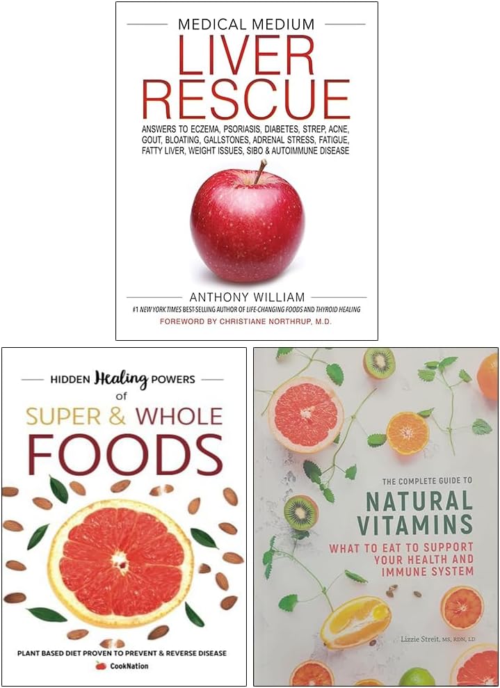 Medical medium liver rescue [hardcover], hidden healing powers, The Anti-inflammatory & Autoimmune Cookbook 3 books collection set