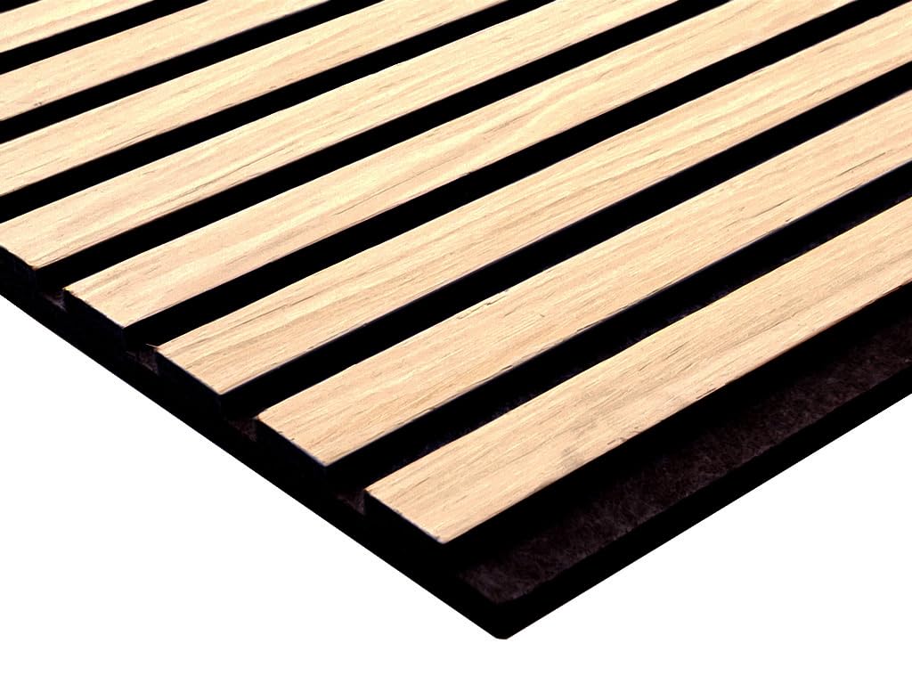 Akustikpaneele AURA Core Oiled Oak 240x60cm | Wandpaneel Holzoptik Eiche geölt | MDF & Filz Wandpanel | acoustic wall panel | Schallschutz Wand | 1 Stück | 1,44 m²