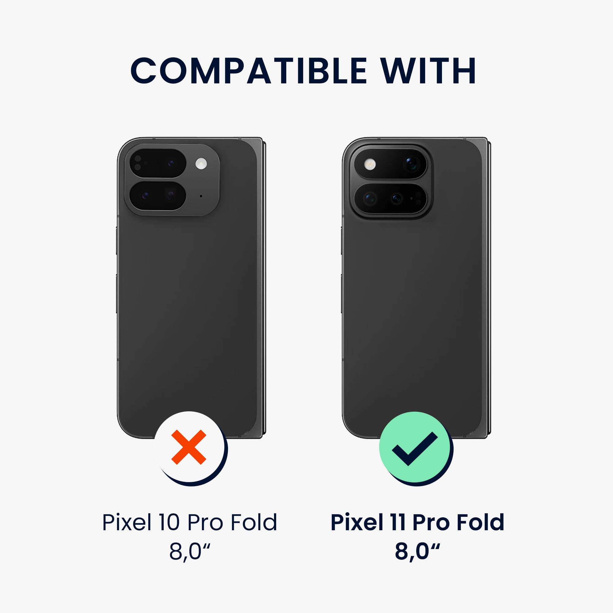 kalibri Cover compatibile con Google Pixel 11 Pro Fold - Custodia in aramide Cover ultra resistente - Backcover protezione Case