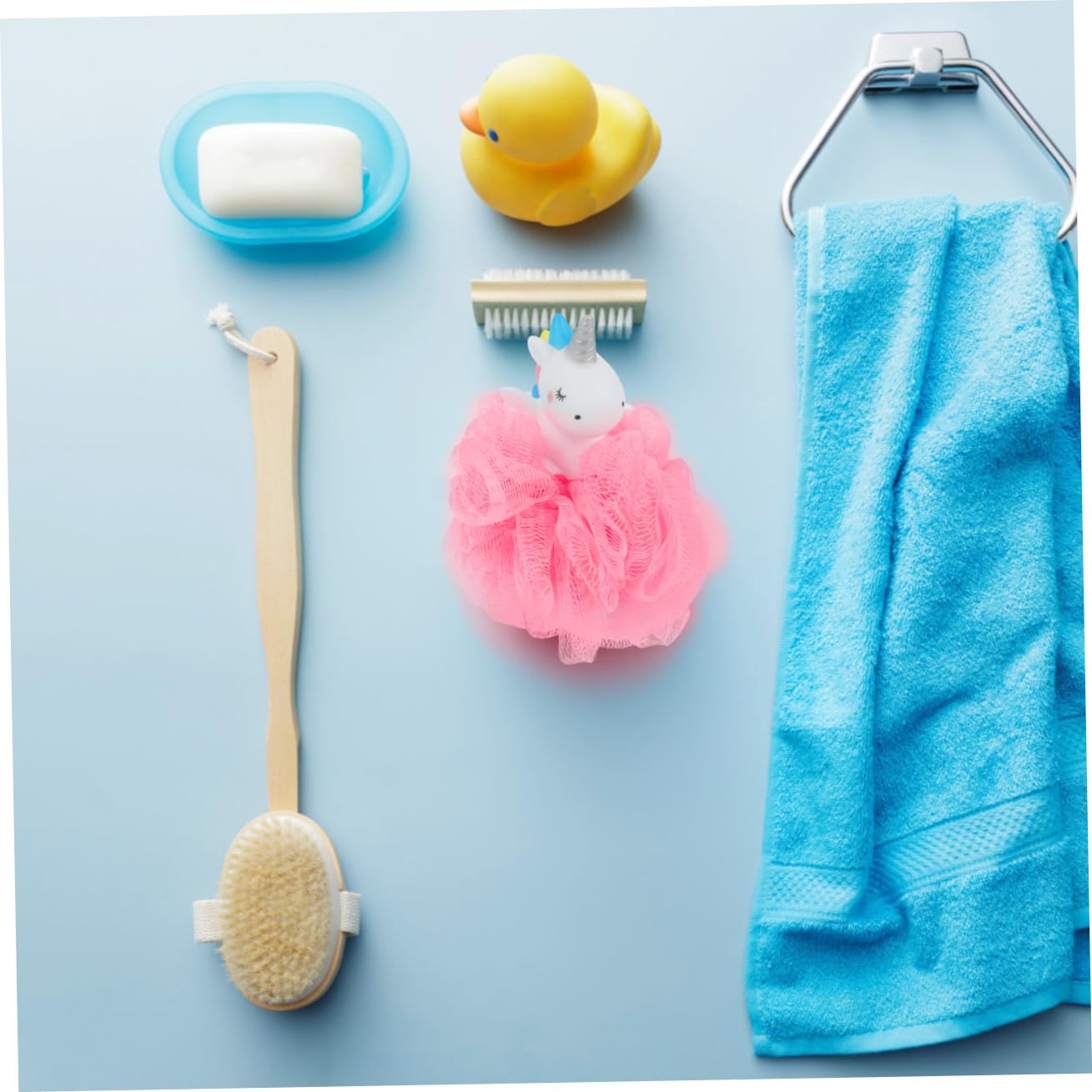 Healeved 6pezzi Unicorno Spugne Bagno Esfolianti Per Doccia Per Ragazza Loofah e Per e Massaggio Della
