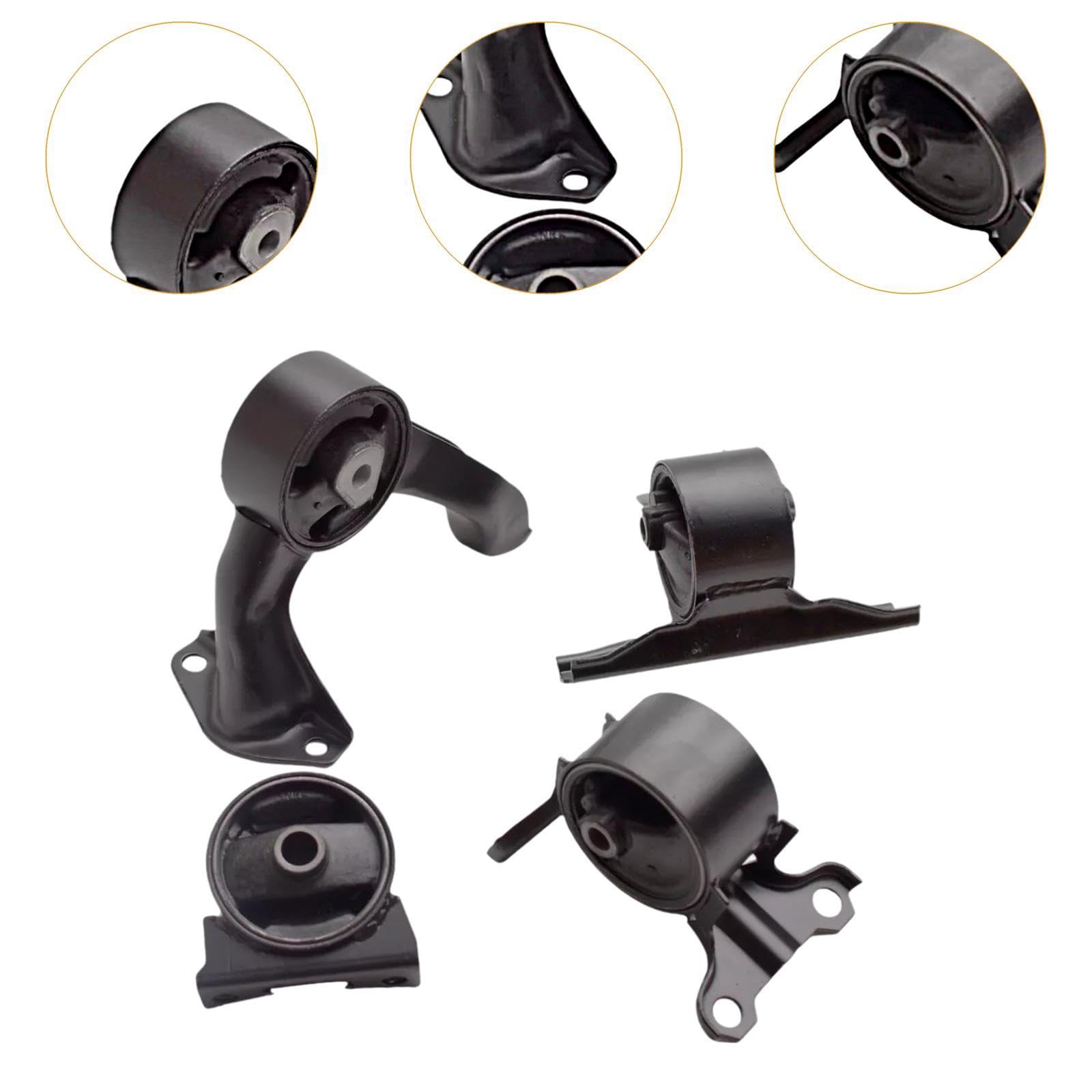 4 Pezzi Supporto Motore Staffa Motore Cambio Kit Staffa Trasmissione Realizzato in Metallo Installazione Pratica Adatto per Meccanici Officina Ricambi