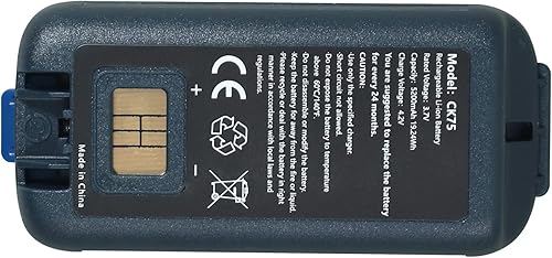 Miniatura 3 de Reemplazo de batería CK75 CK65 para CK71 CK70 CK3X CK3XR CK3B EDA60K, PN 318-034-001 318-034-023 318-046-001 318-063-002 50135498-001 (520) 0mAh)