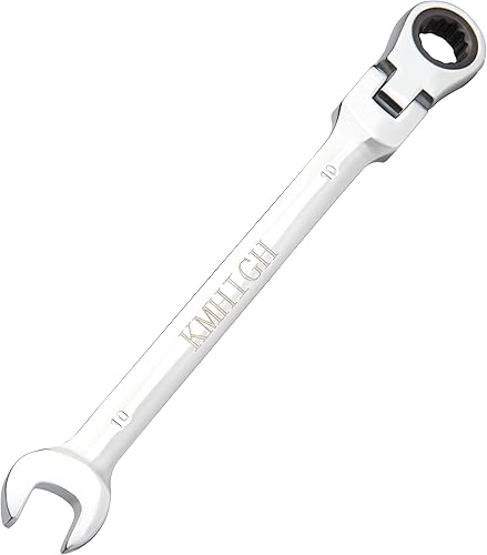 Llave de trinquete flexible de 0.394 pulgadas, llave de engranajes de acero al cromo vanadio, llave reversible, herramientas de garaje para el