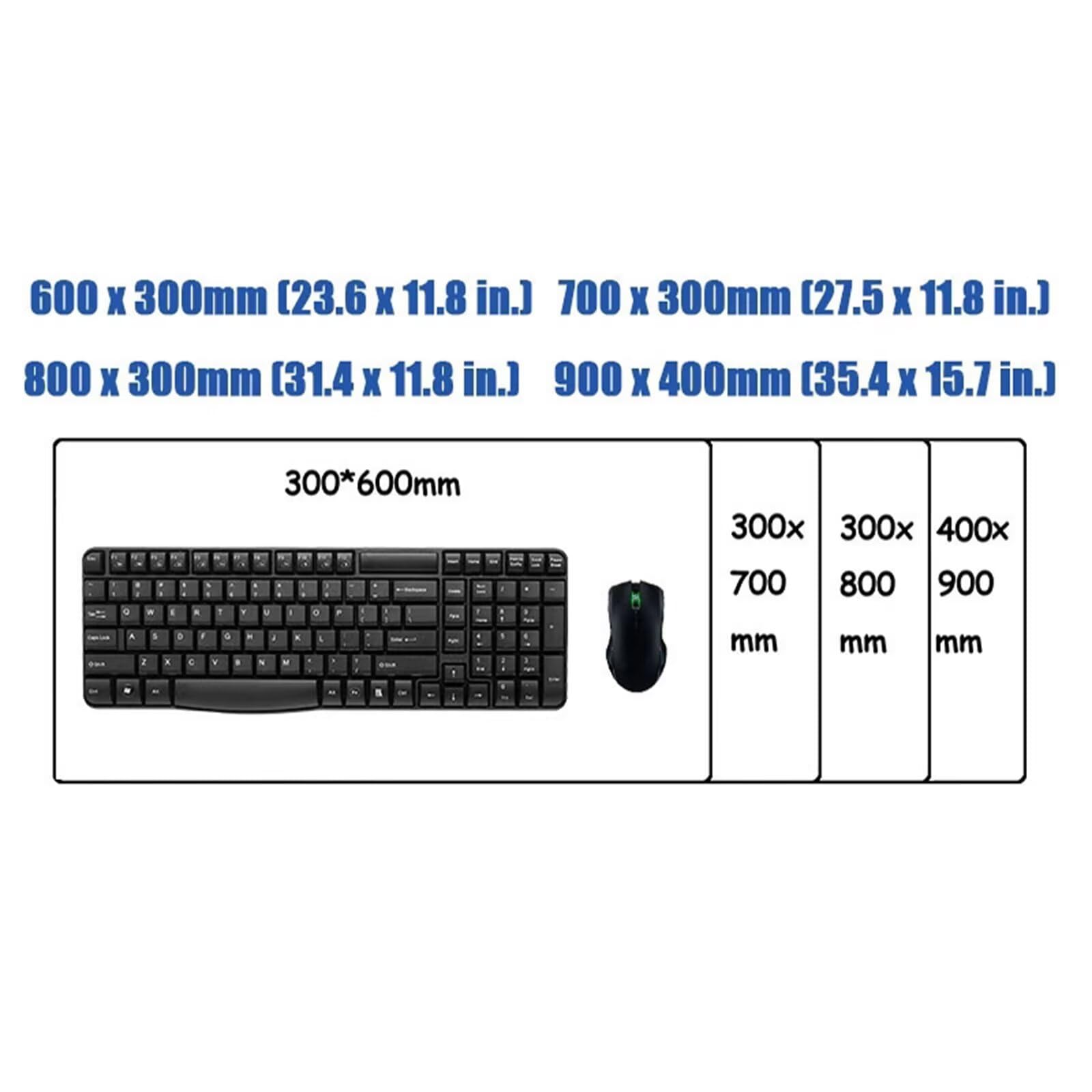 Tappetino Mouse XXL 1200 x 600 x 2mm Lavaggio di inchiostro nero e rosa Gaming Tappetino per il mouse con Antiscivolo Bordi Cuciti Sottomano Scrivania Mouse Pad per PC Laptop Ufficio