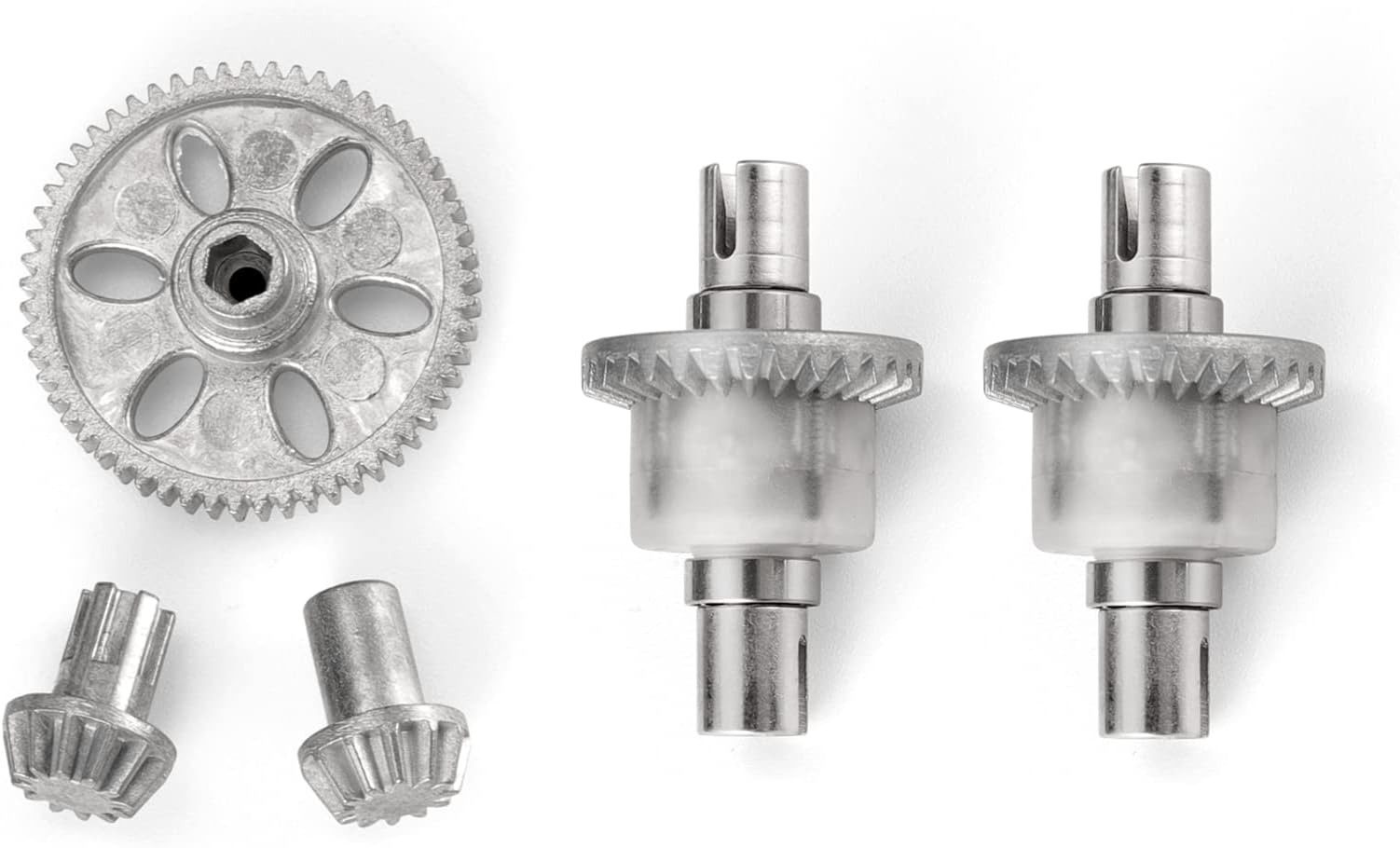 HAIBOXING RC Cars Spare Parts Metal Spur Gear Drive Pinions and Diff Complete Apply to 18859A & 2021 New Version 18859 M1901 M1902