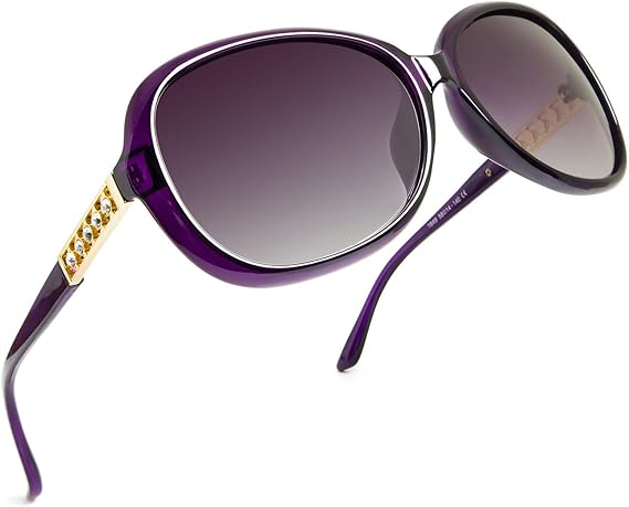 Amazon Leckirut レディース ビッグ 偏光 サングラス Uv400 保護 ラインストーン フレーム 太陽 メガネ 運転 旅行 パープル サングラス 通販 Amazon Leckirut レディース ビッグ 偏光 サングラス Uv400 保護 ラインストーン フレーム 太陽 メガネ 運転 旅行 パープル サングラス 通販