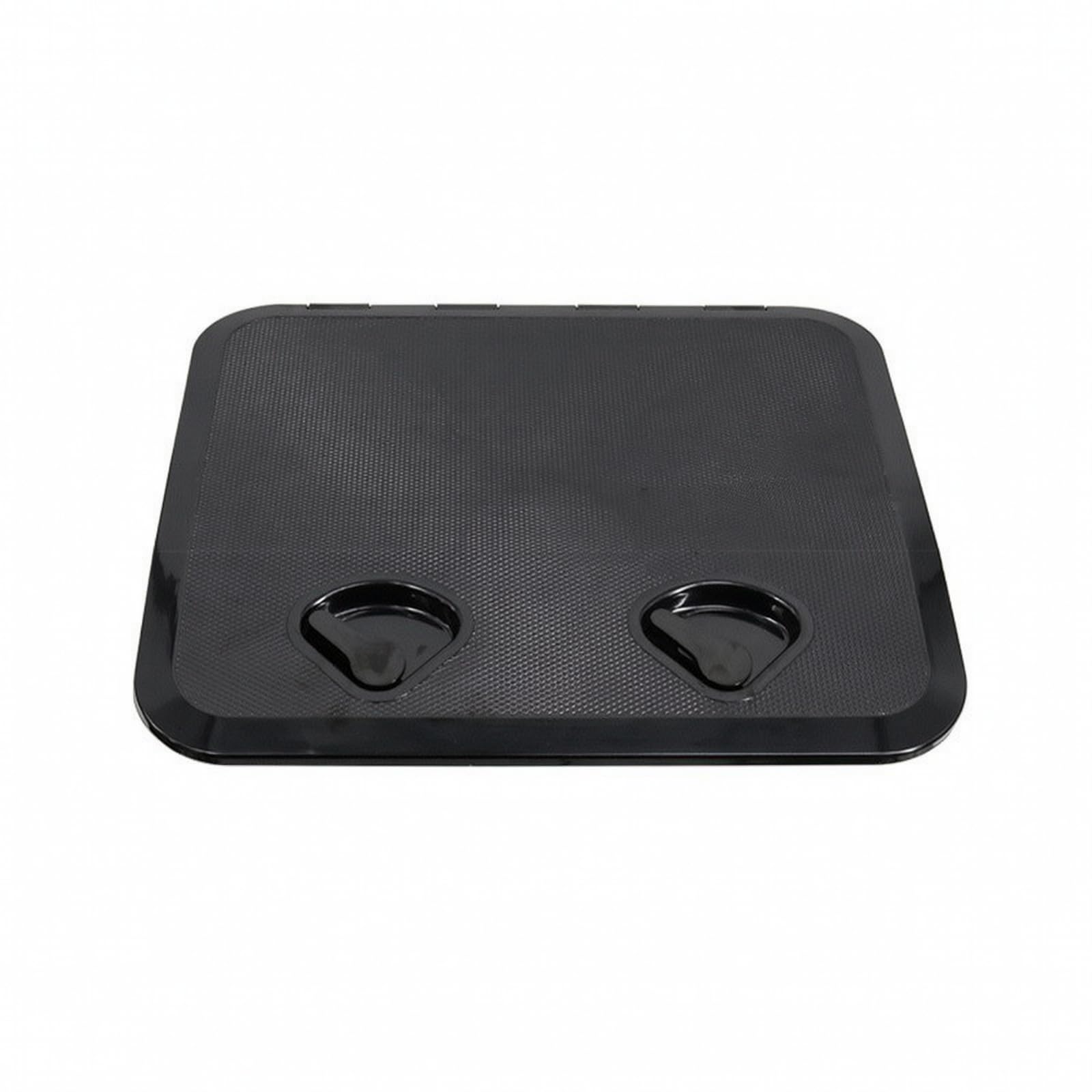 Sportello di Accesso Barca Portello Coperta Tappo Ispezione Gavone con Doppie Maniglie Incassate Cerniere a Linguetta Apertura Rapida in Materiale, Nero, 353 606