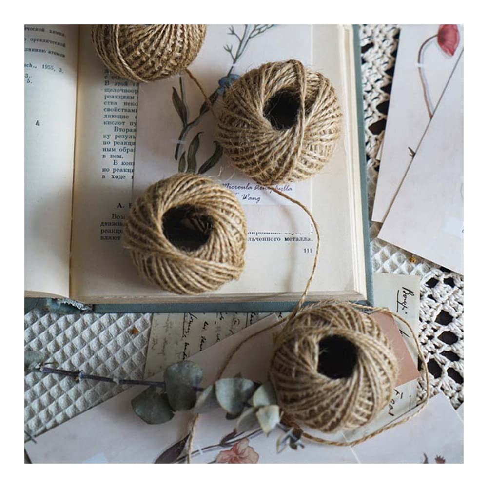 Naturalny sznurek jutowy, 30M Natural Burlap Hessian Jute Twine