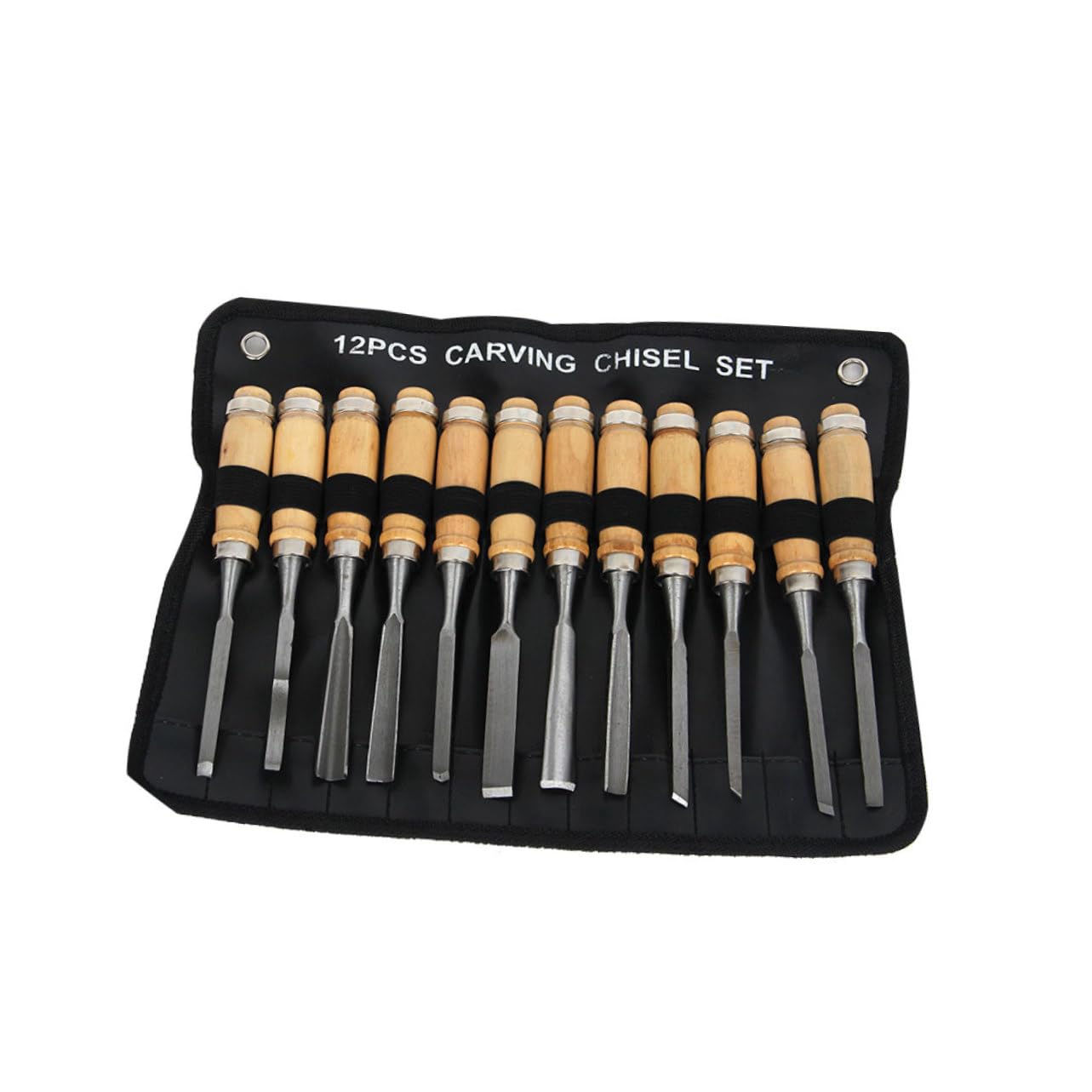Kit de Couteaux de Sculpture sur Bois 12 Pièces en Acier au Carbone