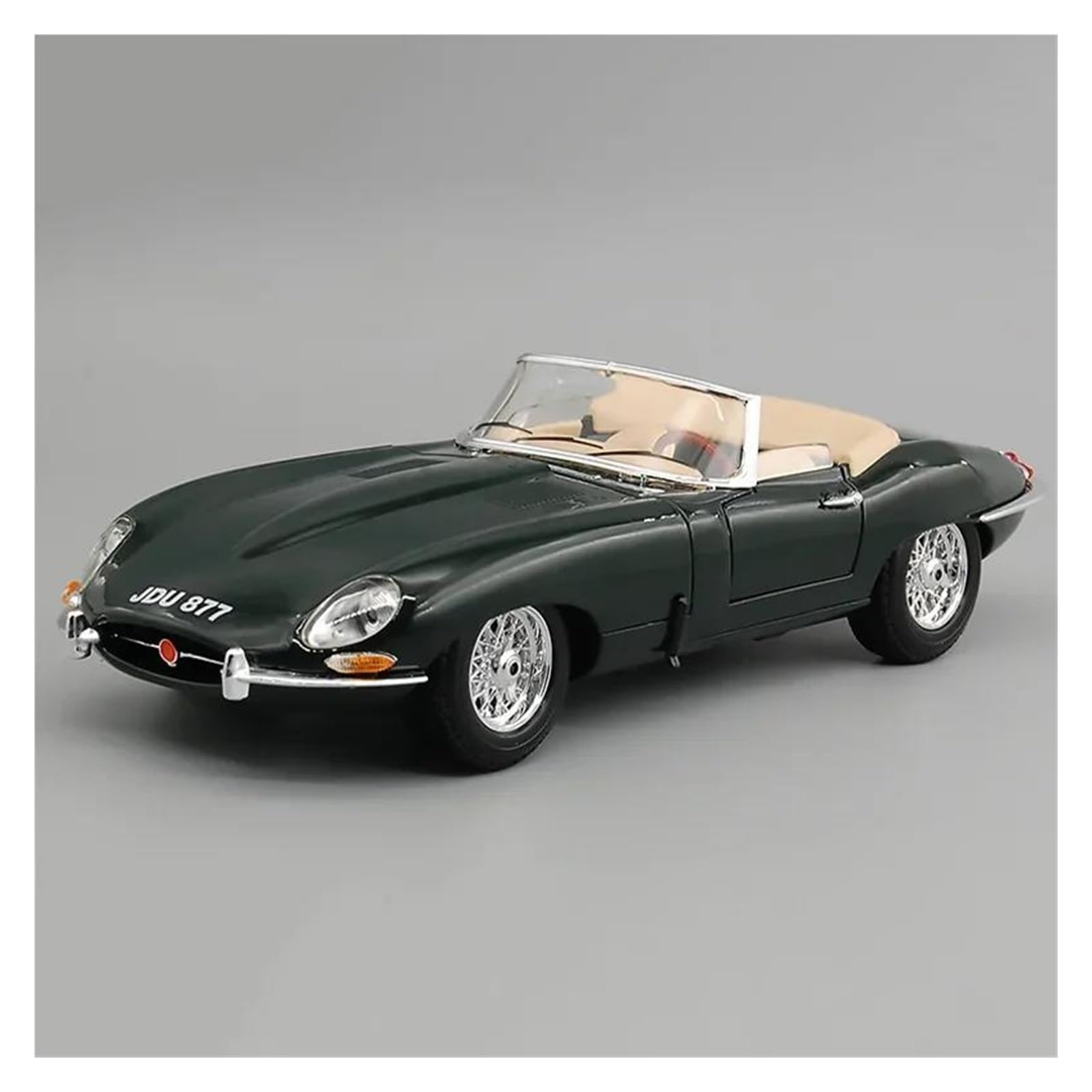 Metallo Scala Replica 1 18 Per Jaguar E-Type Cabriolet Convertibile Sportiva Auto Diecast Modello Edizione Veicolo Giocattolo Nero(Style 2)