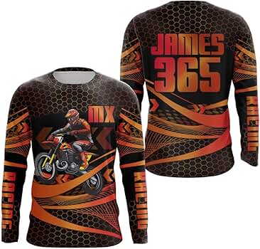 POPUP限定throwback2000 TB Motocross Jersey Amazon.com: PIONAMZIOZ Orange Motocross Jersey Youth UPF30+
