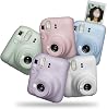 Cámara instantánea Fujifilm Instax Mini 12 + paquete de accesorios MiniMate y estuche personalizado compatible + paquete de valor de película Fuji Instax (50 hojas) álbum de fotos diseñador Flamingo (verde menta) 5