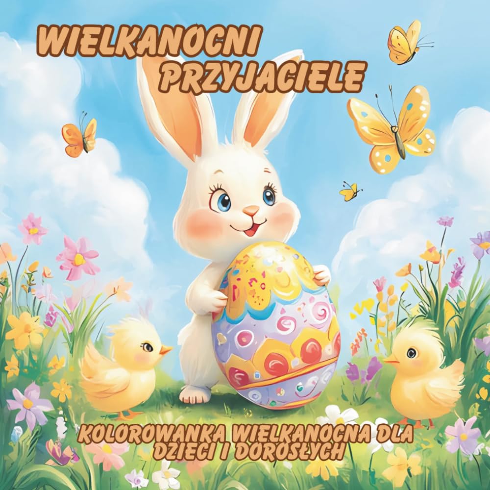 Wielkanocni przyjaciele: Kolorowanka wielkanocna dla dzieci i dorosłych – uroczych obrazków do kolorowania na wiosnę