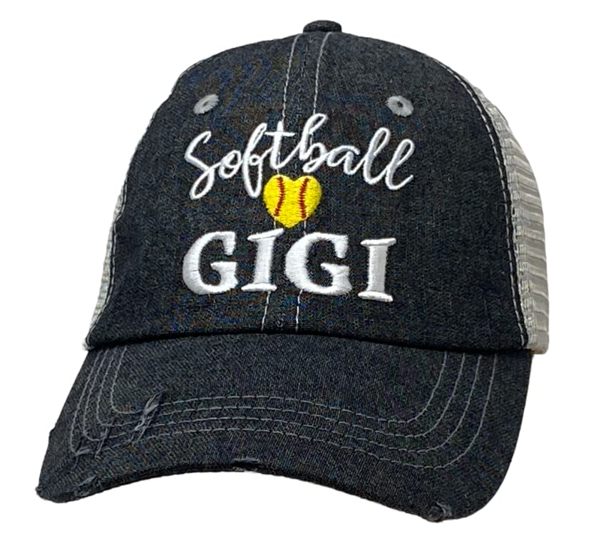 Cocomo Soul Womens Softball Gigi Hat | Softball Gigi Cap 316 Dark Grey, Dark Grey, One Size