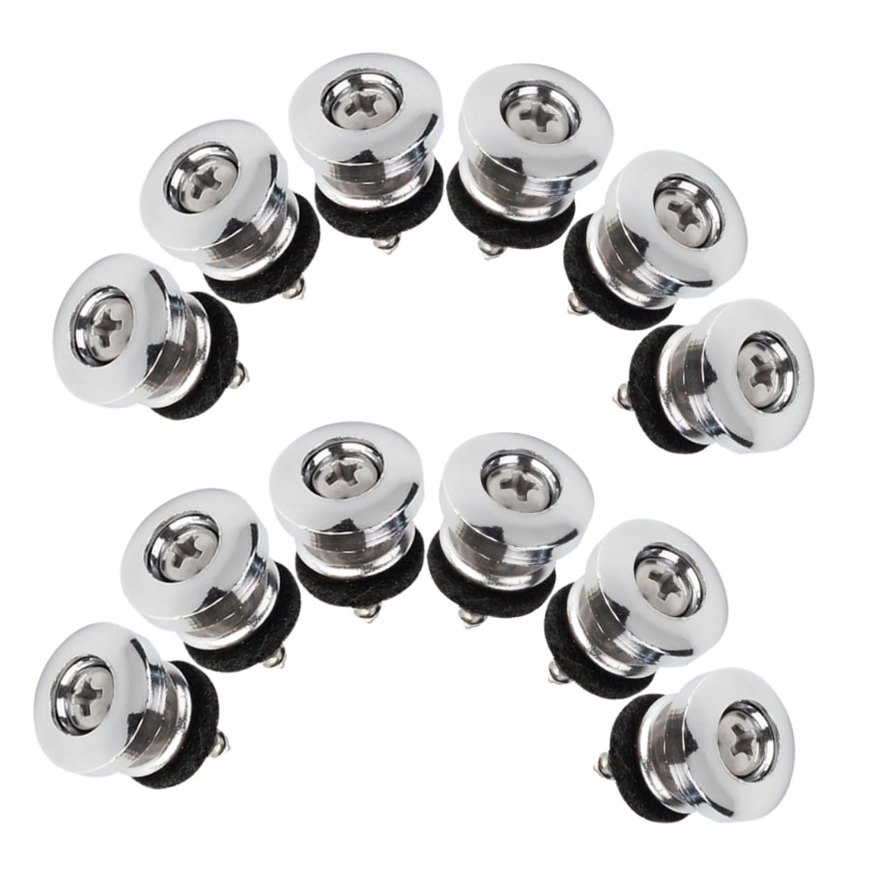 ULDIGI Music Instrument Strap Buttons 12 Pcs Guitar Strap Locks Anti-slip Acoustic Guitar Strap Button Set